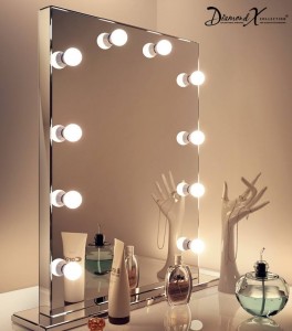 Mirror finish illuminated mirror