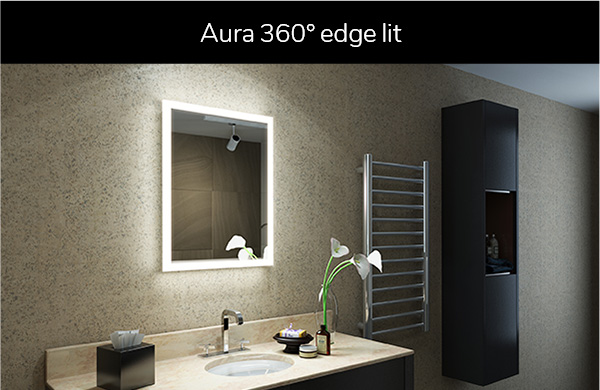 360° edge-lit mirror