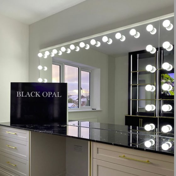 Black Opal custom dressing room