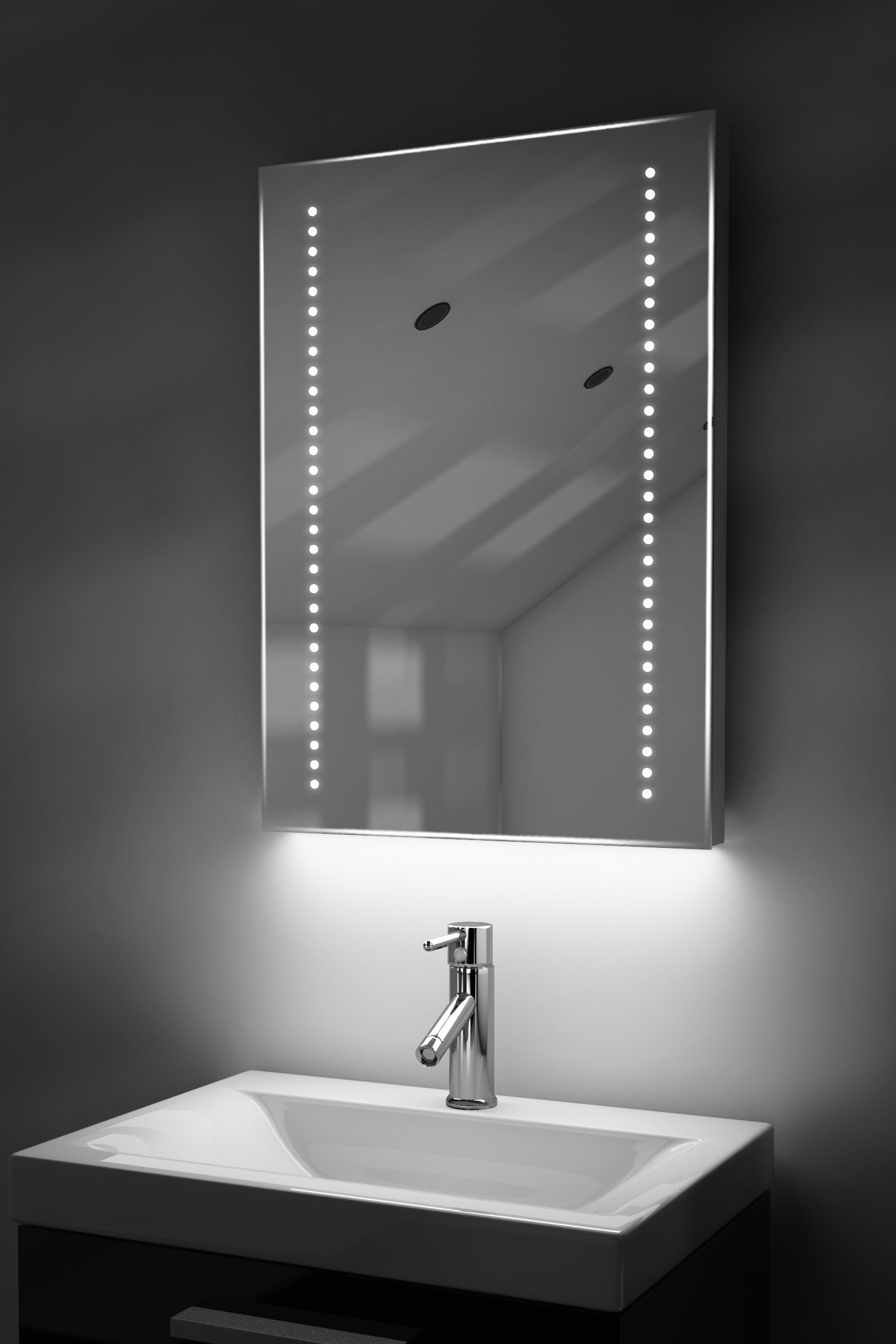 Entrancing 60 Illuminated Bathroom Mirror Cabinet Shaver Socket