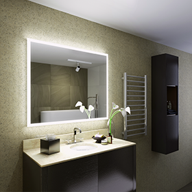 LED Backlit Mirror Budapest  II Illuminated LED Bathroom Bathroom Mirror 