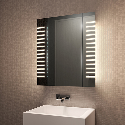 Sensor & Shaver k1603i Diamond X Collection Axel Demist LED Bathroom Cabinet With Demister Pad