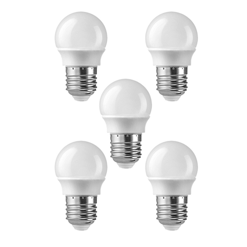 Set of 5x E27 3W 24V dimmable 45mm LED bulbs