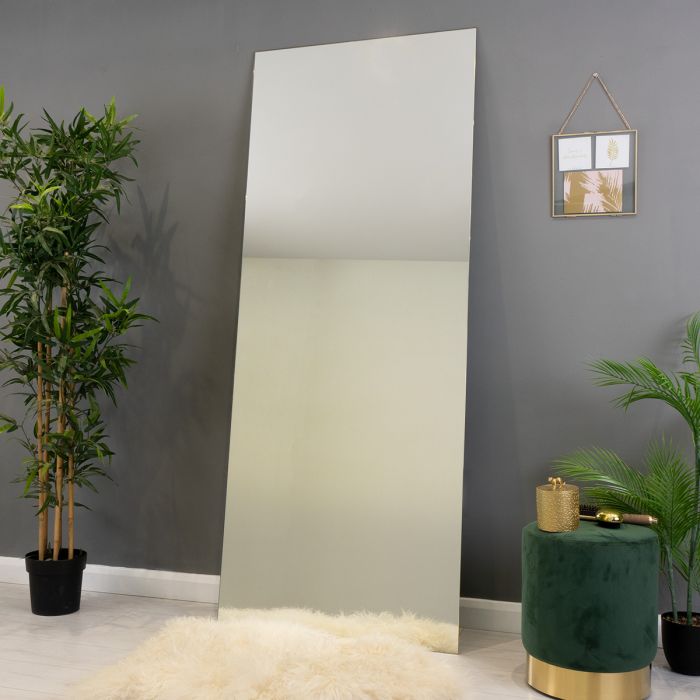 Oversized Full Length Leaner Mirror, Floor Length Mirror Frameless